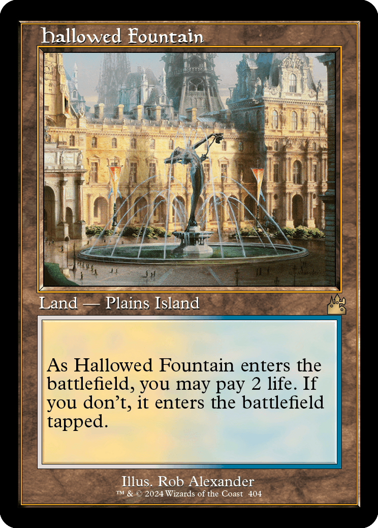 Hallowed Fountain - Ravnica Remastered, Magic: The Gathering
